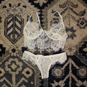2 pc lace lingerie set